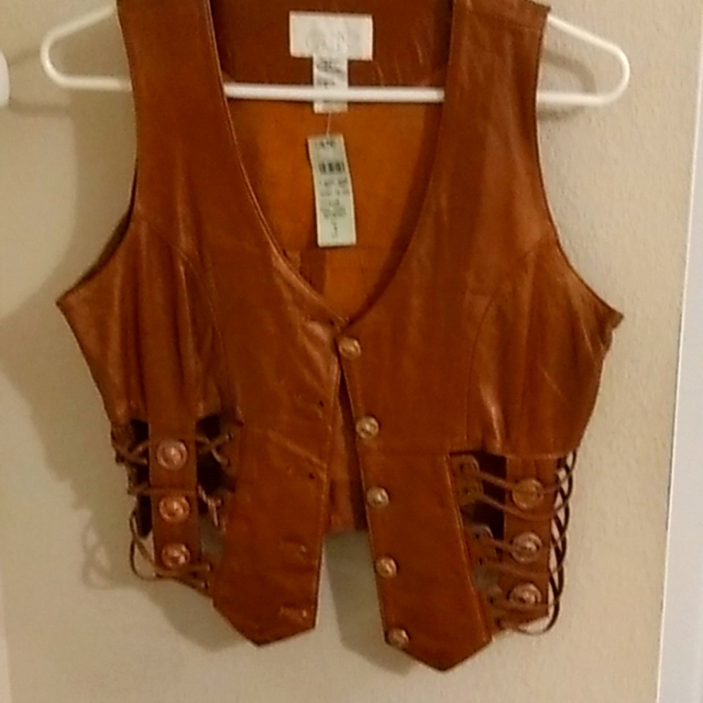 Leather vest